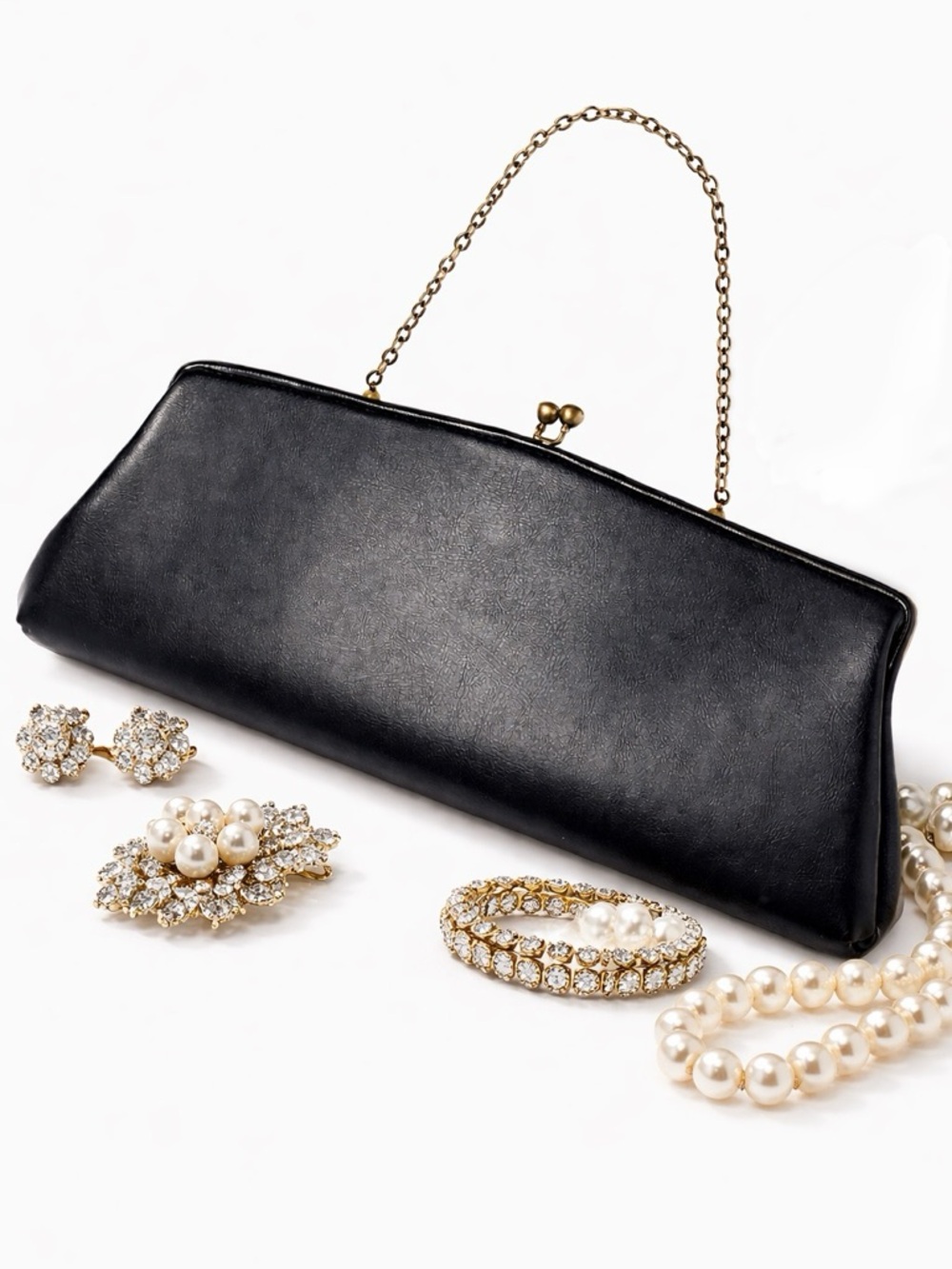 v i n t a g e :: Large Sleek Convertible Clutch Purse